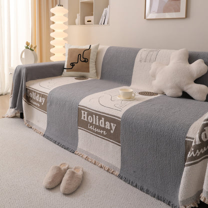 Luxury Cozy Cotton Sofa Blanket Cover Furniture Slipcovers for Most Shape Sofas