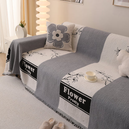 Luxury Cozy Cotton Sofa Blanket Cover Furniture Slipcovers for Most Shape Sofas