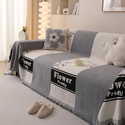 Luxury Cozy Cotton Sofa Blanket Cover Furniture Slipcovers for Most Shape Sofas