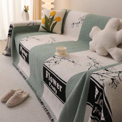 Luxury Cozy Cotton Sofa Blanket Cover Furniture Slipcovers for Most Shape Sofas