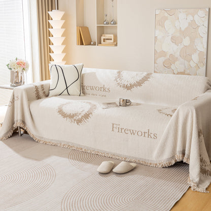 Fireworks Reversible Couch Cover Blankets Furniture Covers Washable Sectional Couch Covers