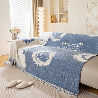 Fireworks Reversible Couch Cover Blankets Furniture Covers Washable Sectional Couch Covers