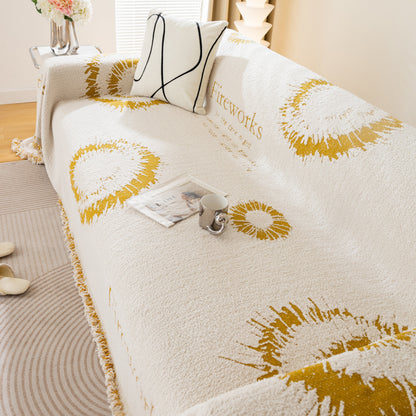 Fireworks Reversible Couch Cover Blankets Furniture Covers Washable Sectional Couch Covers