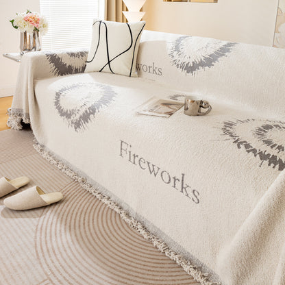Fireworks Reversible Couch Cover Blankets Furniture Covers Washable Sectional Couch Covers