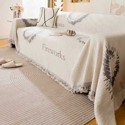 Fireworks Reversible Couch Cover Blankets Furniture Covers Washable Sectional Couch Covers