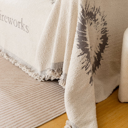 Fireworks Reversible Couch Cover Blankets Furniture Covers Washable Sectional Couch Covers
