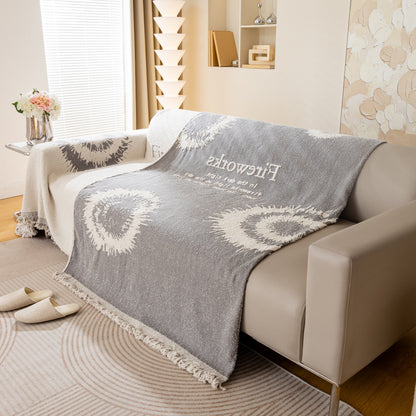 Fireworks Reversible Couch Cover Blankets Furniture Covers Washable Sectional Couch Covers