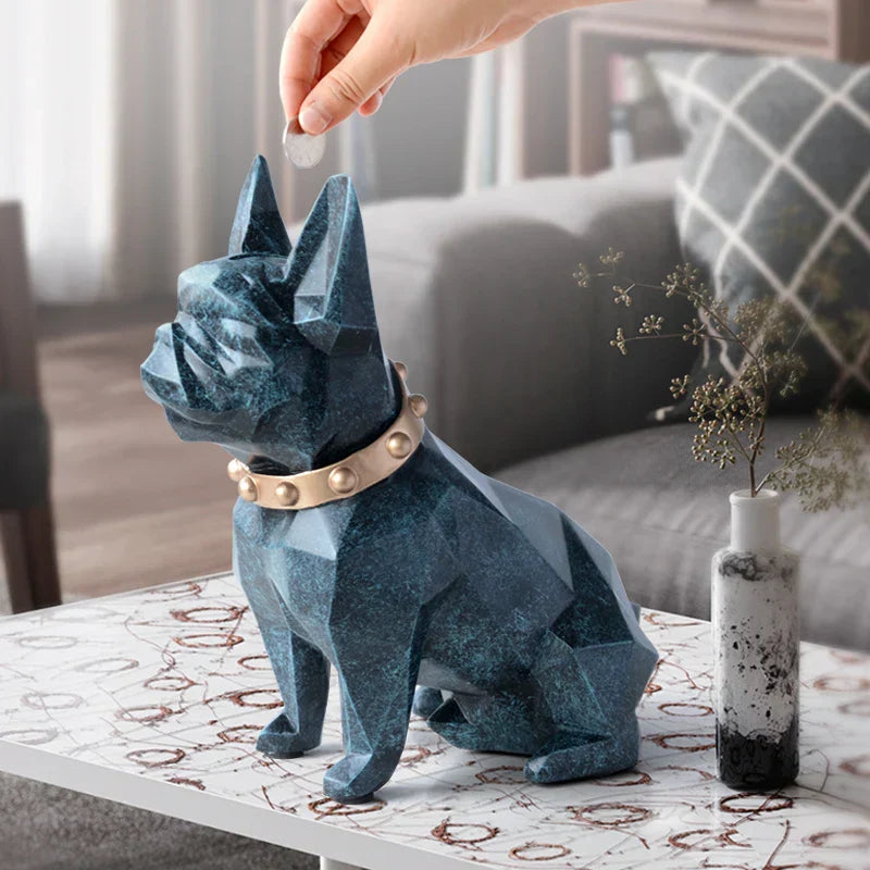 DecorBites™ French Bulldog Coin Bank Figurine Piggy Bank Home Decor Child Gift Money Box