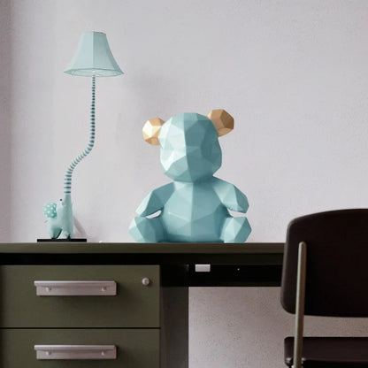 DecorBites™ Bear Figurine Resin Sculpture Ornament Home Office Garden Gift