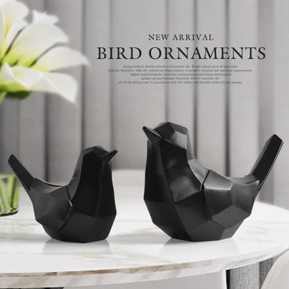 DecorBites™ Couple Birds Resin Figurines for Home Decor and Tabletop Ornaments