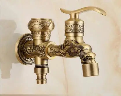 DecorBites™ Antique Garden Bibcocks Tap for Outdoor Washing, Bathroom, Mop, and More