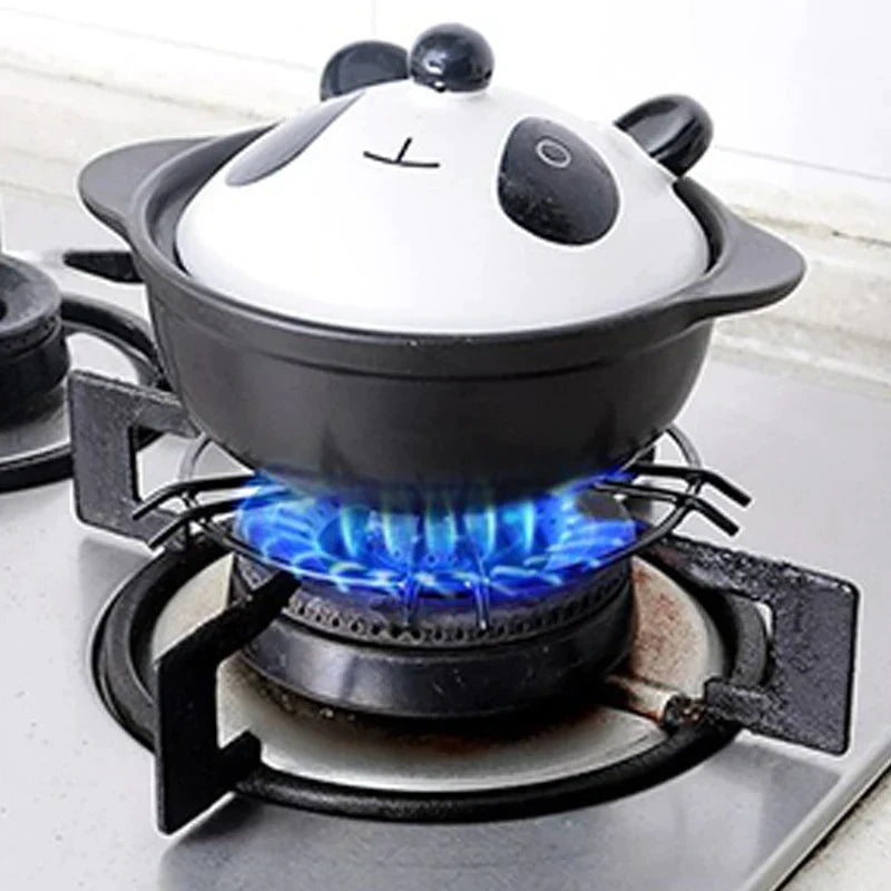DecorBites™ Gas Stove Pot Holder: Round Shape Anti-Skid Rack for Kitchen Stove