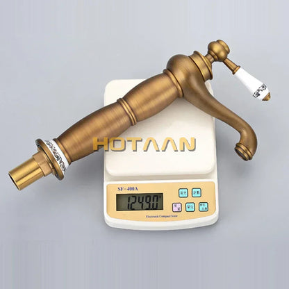 DecorBites™ Antique Bronze Brass Basin Faucet - Luxury Europe Style Mixer Tap