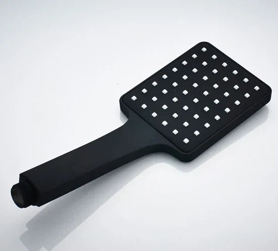 DecorBites™ Black Rainfall Shower Head with Handshower - Over-head Shower Sprayer