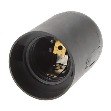 DecorBites™ E27 Lamp Bulb Holder Fitting, Black/White, 110v-220v Lighting Accessory