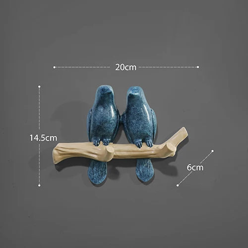 DecorBites™ Bird Resin Hanger: Living Room Coat Towel Hat Holder and Kitchen Hook