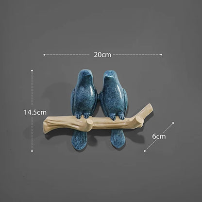 DecorBites™ Bird Resin Hanger: Living Room Coat Towel Hat Holder and Kitchen Hook