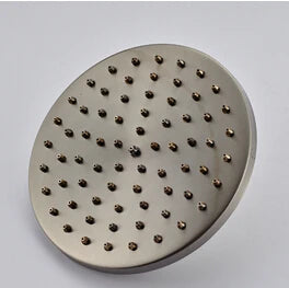 DecorBites™ 8" Brass Shower Head: Bathroom Rainfall Replacement for Handshower Faucet