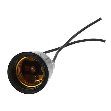 DecorBites™ Black Waterproof E27 Lamp Socket 110v-220v Outdoor Fitting Bulb Holder