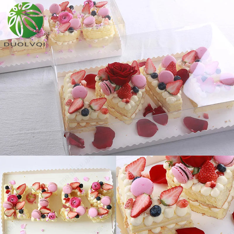 DecorBites™ Acrylic Cake Decorating Cutter Stencil Set for Sugar Fondant Decoration