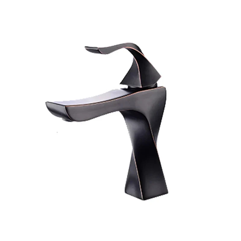 DecorBites™ Contemporary Brass Basin Faucet with Single Handle Mixer for Bathroom