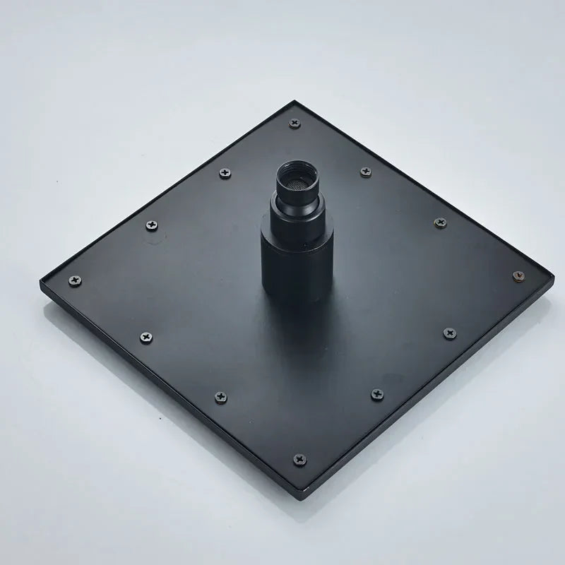DecorBites™ Black Rain 16" Shower Faucet with 3-ways Mixer and Handshower