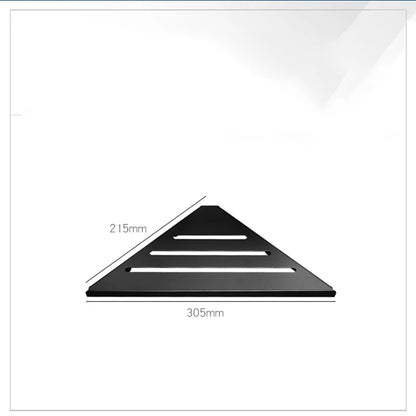 DecorBites™ Brushed Gold Stainless Steel Bathroom Triangle Rack for Stylish Shower Storage