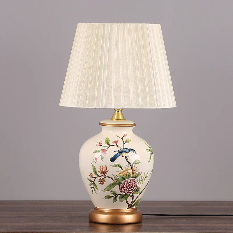 DecorBites™ LED Ceramic Table Lamp for Living Room, Bedroom, Study - Home Decor Lighting
