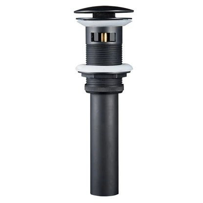 DecorBites™ Brass Black Pop Up Drain Stopper with Overflow for Vessel Sink