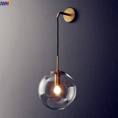 DecorBites™ Glass Ball LED Wall Lamp - Nordic Modern Bathroom Sconce