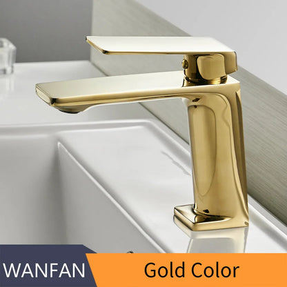 DecorBites™ Brushed Nickel Bathroom Sink Faucet Single Handle Basin Mixer Tap