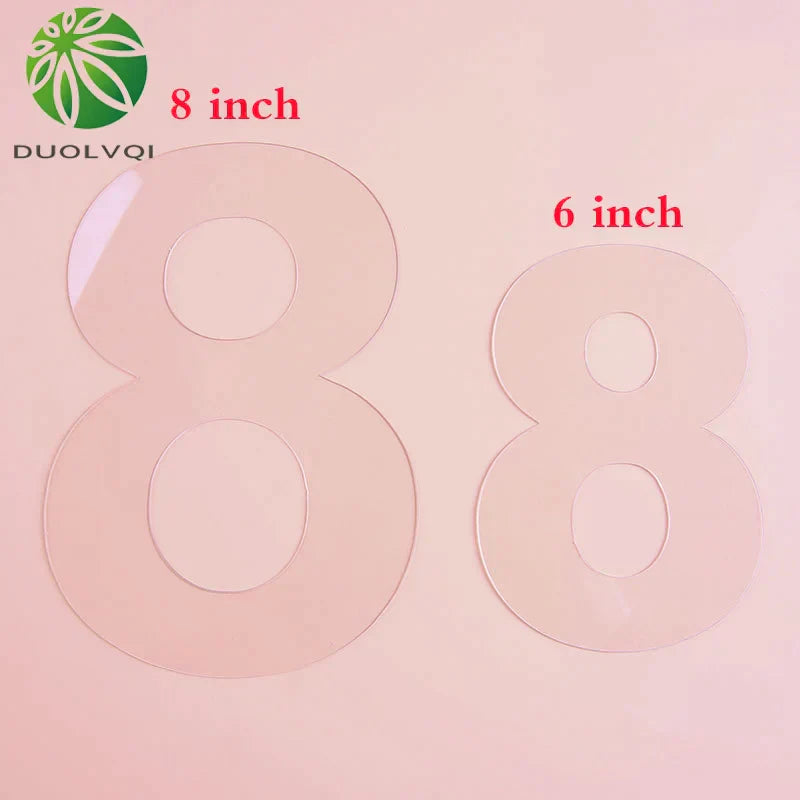 DecorBites™ Acrylic Cake Decorating Cutter Stencil Set for Sugar Fondant Decoration