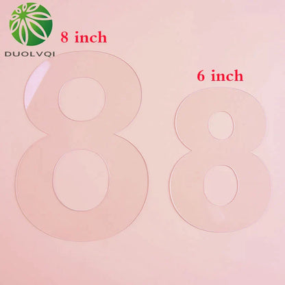 DecorBites™ Acrylic Cake Decorating Cutter Stencil Set for Sugar Fondant Decoration