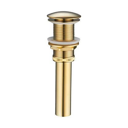 DecorBites™ Brass Black Vessel Sink Pop Up Drain Stopper With Overflow – HJ-0618H