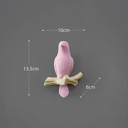 DecorBites™ Bird Resin Hanger: Living Room Coat Towel Hat Holder and Kitchen Hook