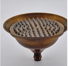 DecorBites™ 8" Brass Shower Head: Bathroom Rainfall Replacement for Handshower Faucet