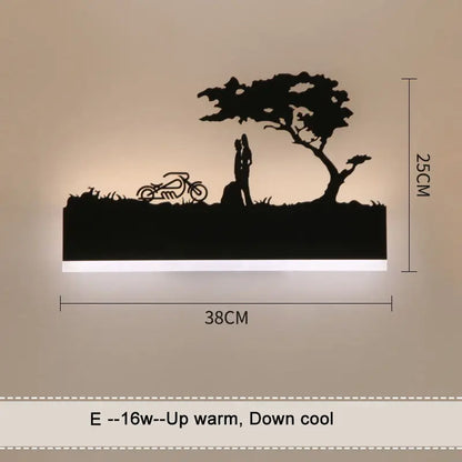 DecorBites™ Animal Wall Lamps: Upside Warm Down Cool Lighting for Living Room and Bedside