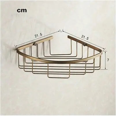 DecorBites™ Copper Carved Bathroom Accessories Set: Towel Shelf, Towel Bar, Paper Holder, Cloth Hook