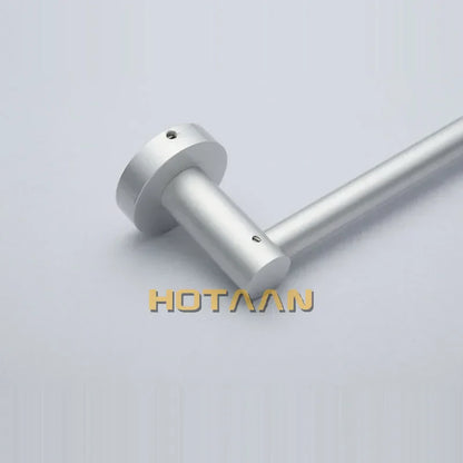 DecorBites™ Aluminium Bathroom Accessory Towel Bar Rail Holder, Anti-Rust Round Towel Rack