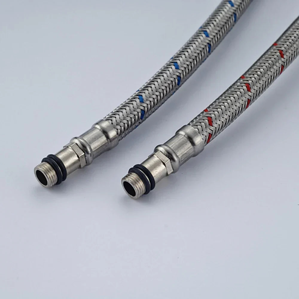 DecorBites™ 60cm Stainless Steel Plumbing Hose for Hot and Cold Water