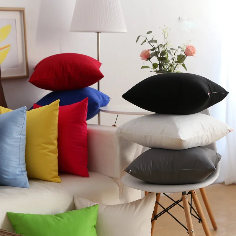 ™ Jelly Color Canvas Pillow Covers in Various Sizes