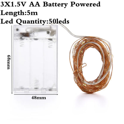 DecorBites™ Garland Led String Light for Christmas Wedding Party Decoration