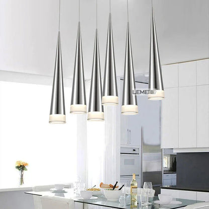 DecorBites™ Conical Pendant Light: Modern Aluminum Industrial Lighting for Home, Living Room, Cafe.
