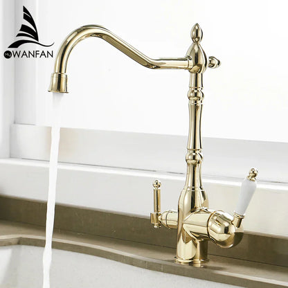 DecorBites™ Kitchen Faucet with Water Purification Mixer Tap 360° Rotation for Kitchen WF-0193K