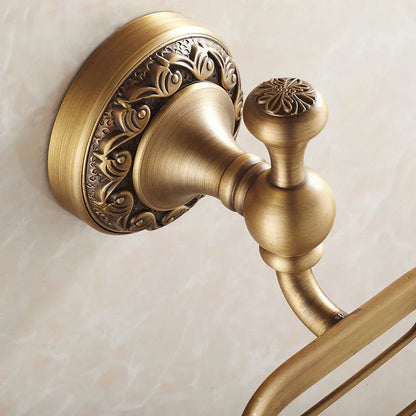 DecorBites™ Antique Bronze Brass Crystal Soap Dish Basket Bathroom Accessories