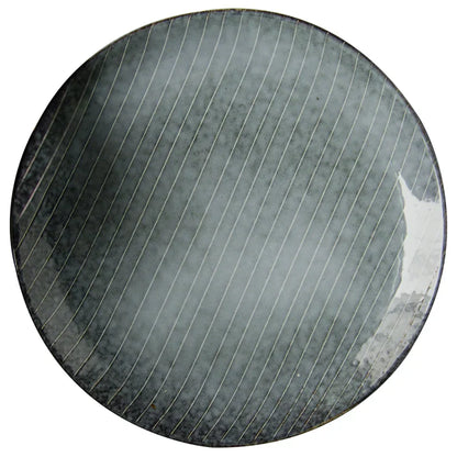 DecorBites™ Ceramic Dinner Plate - Japanese Style Charger Platter with Retro Design