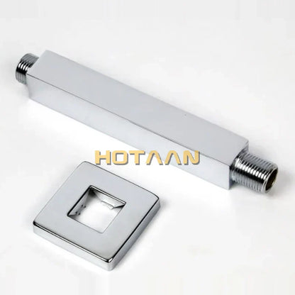 DecorBites™ Brass Chromed Shower Arm 25cm - Bathroom Shower Accessories