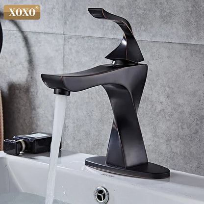 DecorBites™ Contemporary Brass Basin Faucet with Single Handle Mixer for Bathroom