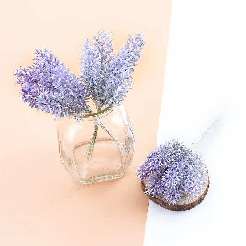 DecorBites™ Lavender Foam Wreaths Home Wedding Decor Silk Flowers Bouquet