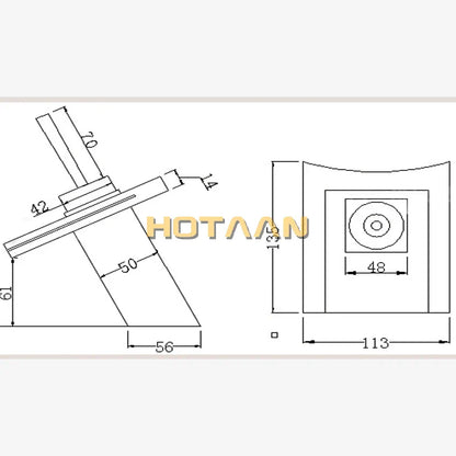 DecorBites™ Copper Chrome Waterfall Bathroom Faucet Mixer for Basin Hot and Cold Water